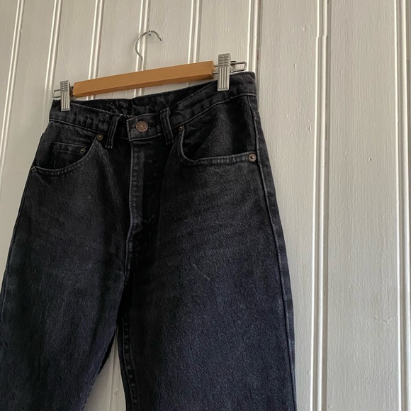LEVI’S VINTAGE 1990 531 black denim jeans size 25 - Picture 10 of 12